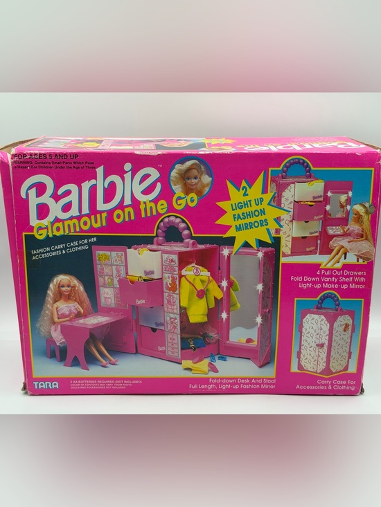 Barbie Other - Vintage Barbie Glamour On The Go Carry Case Hot Pink - Tested